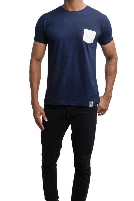 pOCKET bLUE - Cotton T-shirt